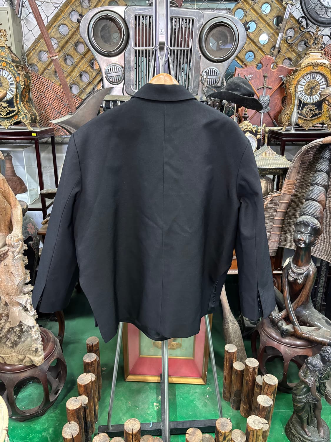 탑퀸(TOPQUEEN) 오버사이즈 더블 브레스티드 블레이저 자켓 상품이미지4