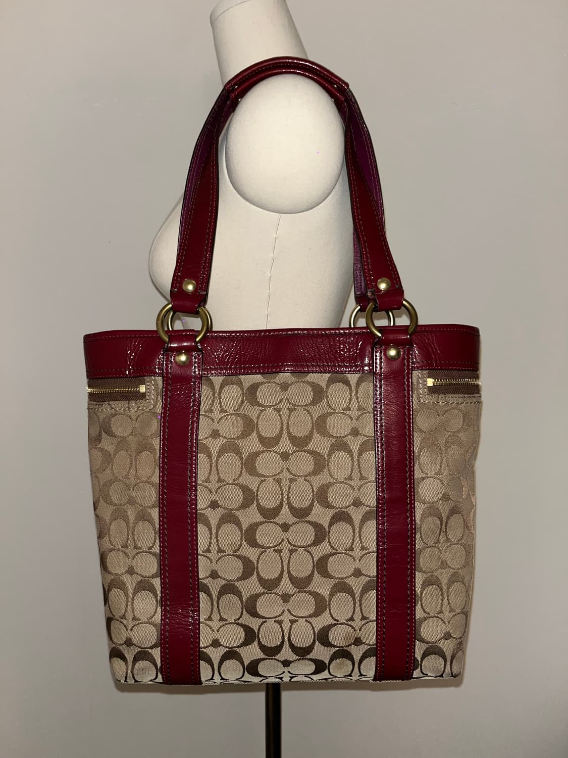 Coach Red&Brown bag 상품이미지5