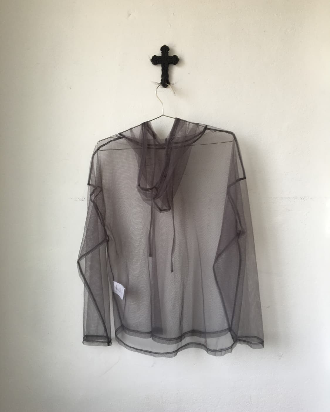 Gray mesh hood 상품이미지3