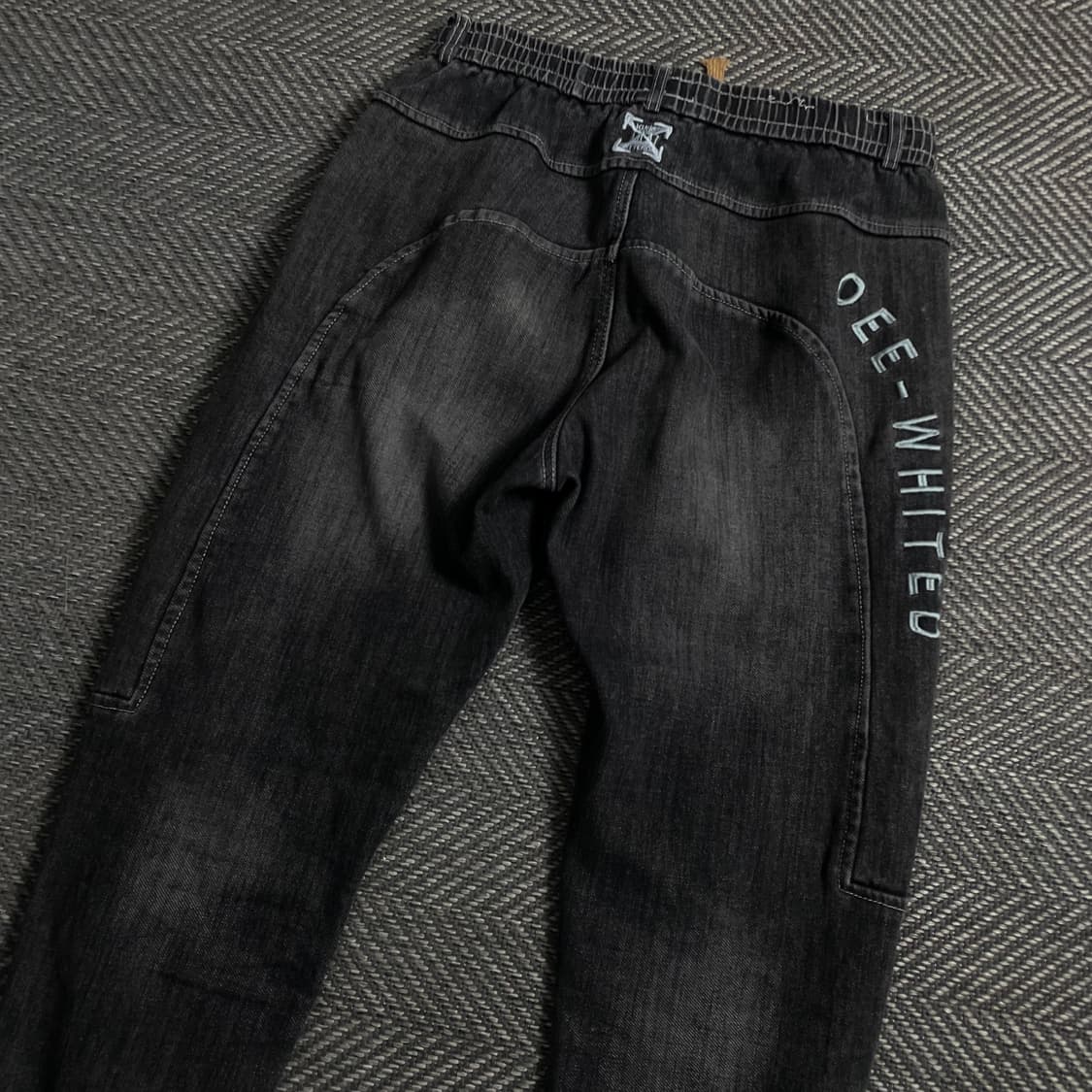 KUNSTSTTERD 백 자수로고 흑청 조거 팬츠o 4628 상품이미지2