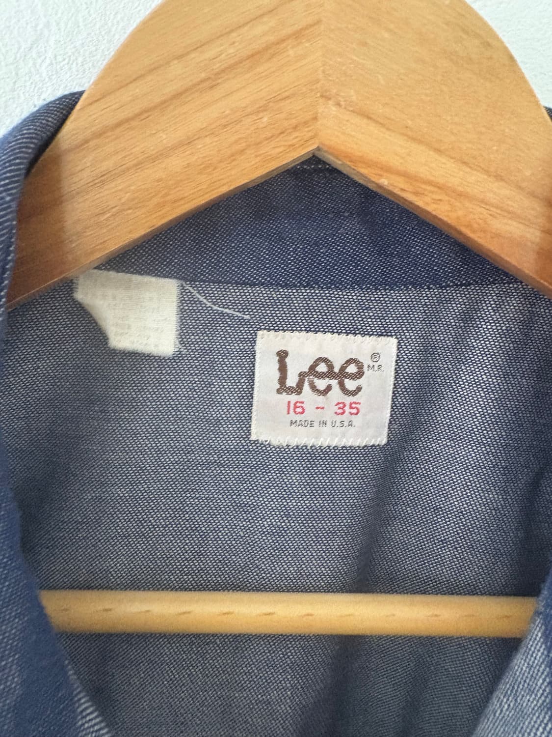 70's Lee Chambray Denim Western Shirt. 상품이미지3