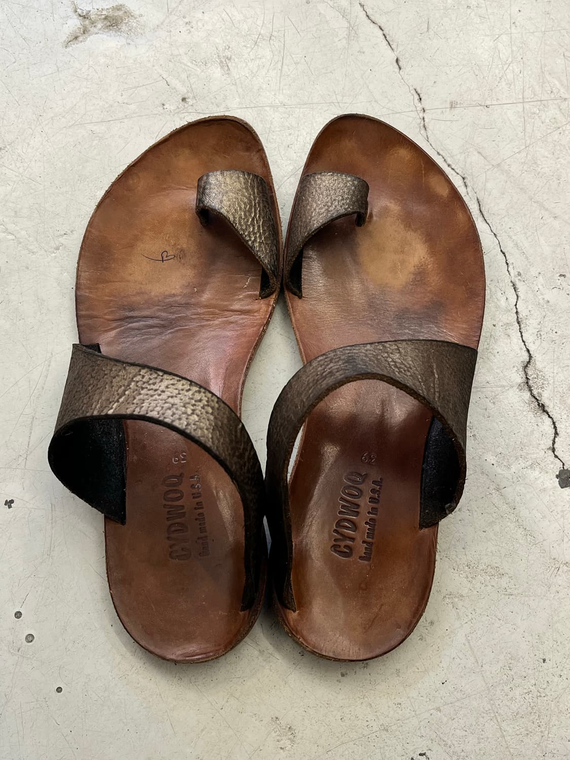 CYDWOQ 레더 샌들 상품이미지1