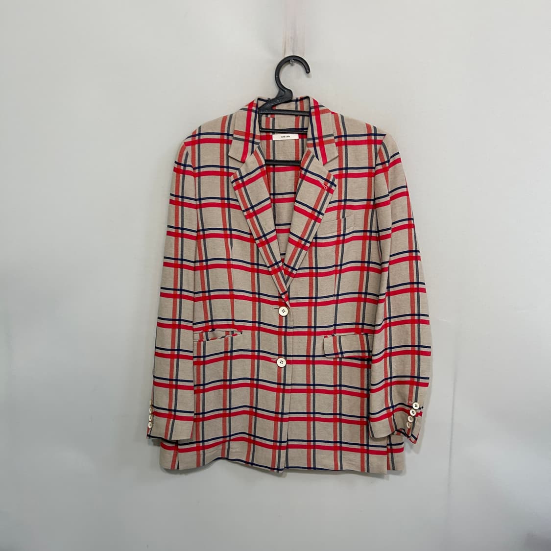 한섬 시스템 봄 체크 자켓 55 상품이미지1