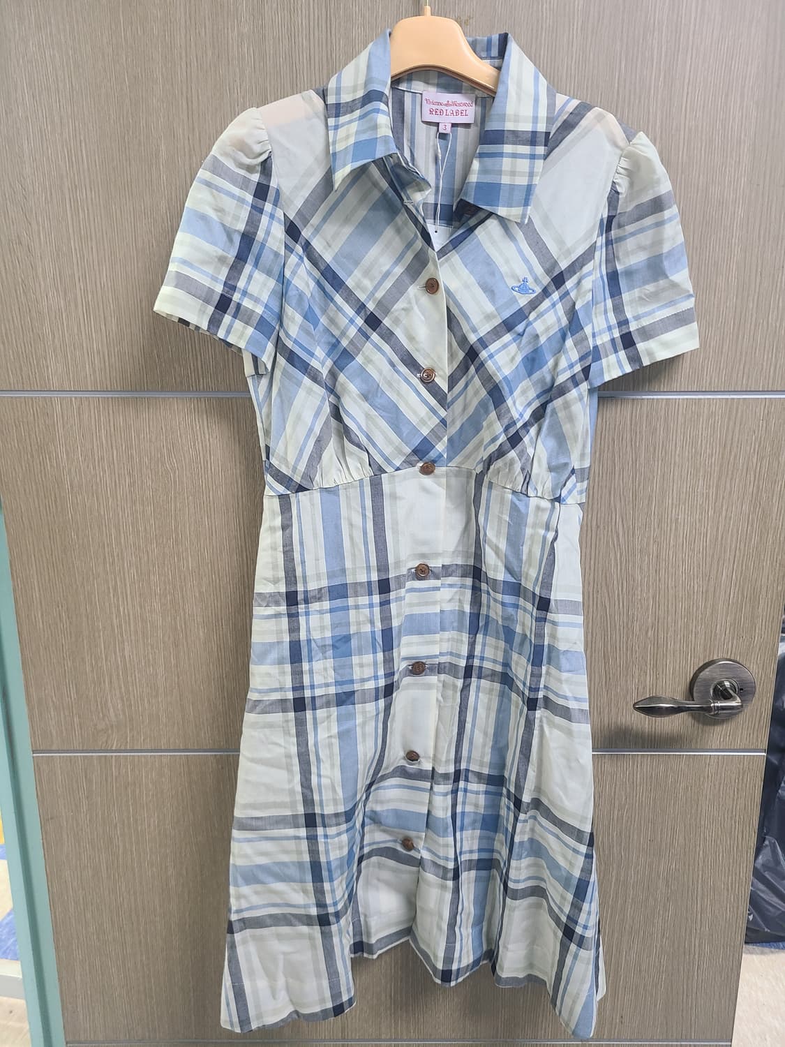 비비안웨스트우드 체크 반팔 원피스 3 상품이미지1