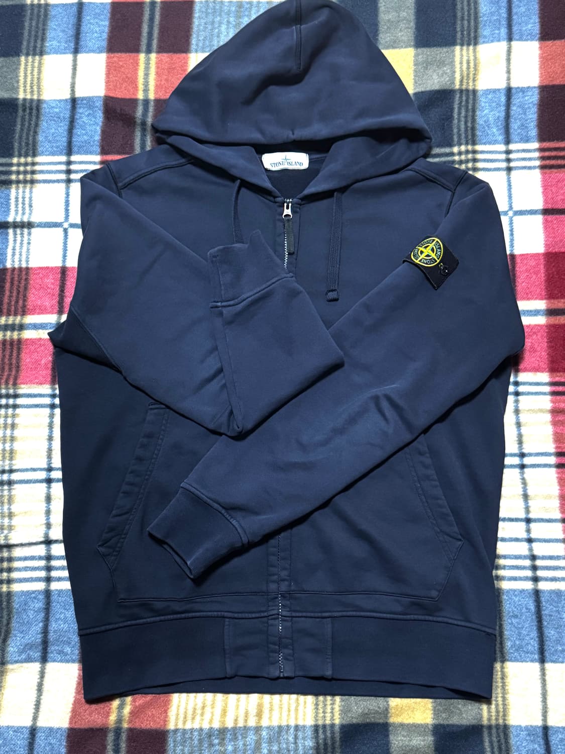 스톤 아일랜드 후드집업 (네이비,XL) 상품이미지2