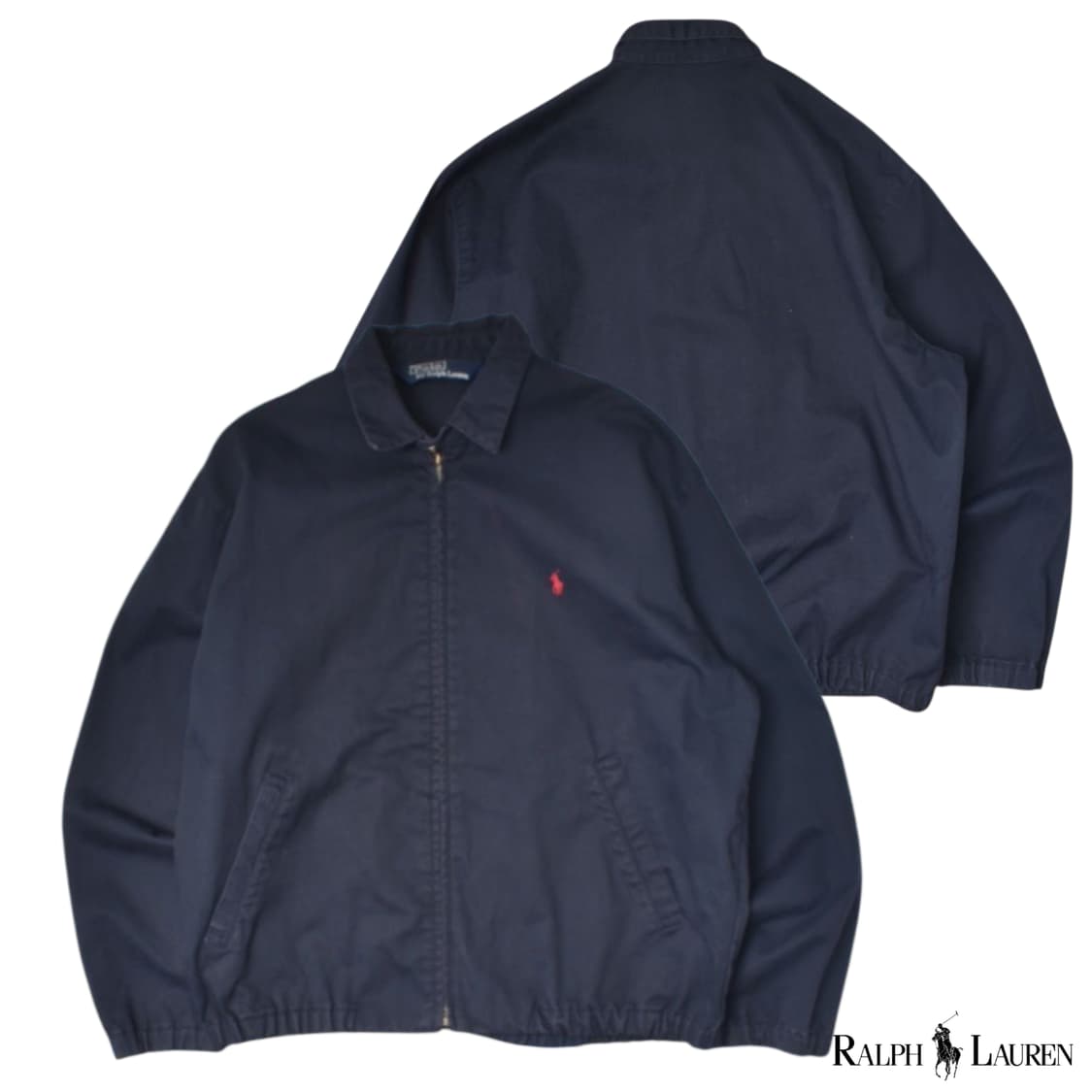 00s 두산 폴로 랄르로렌 블루종 자켓 헤링턴 점퍼 상품이미지1