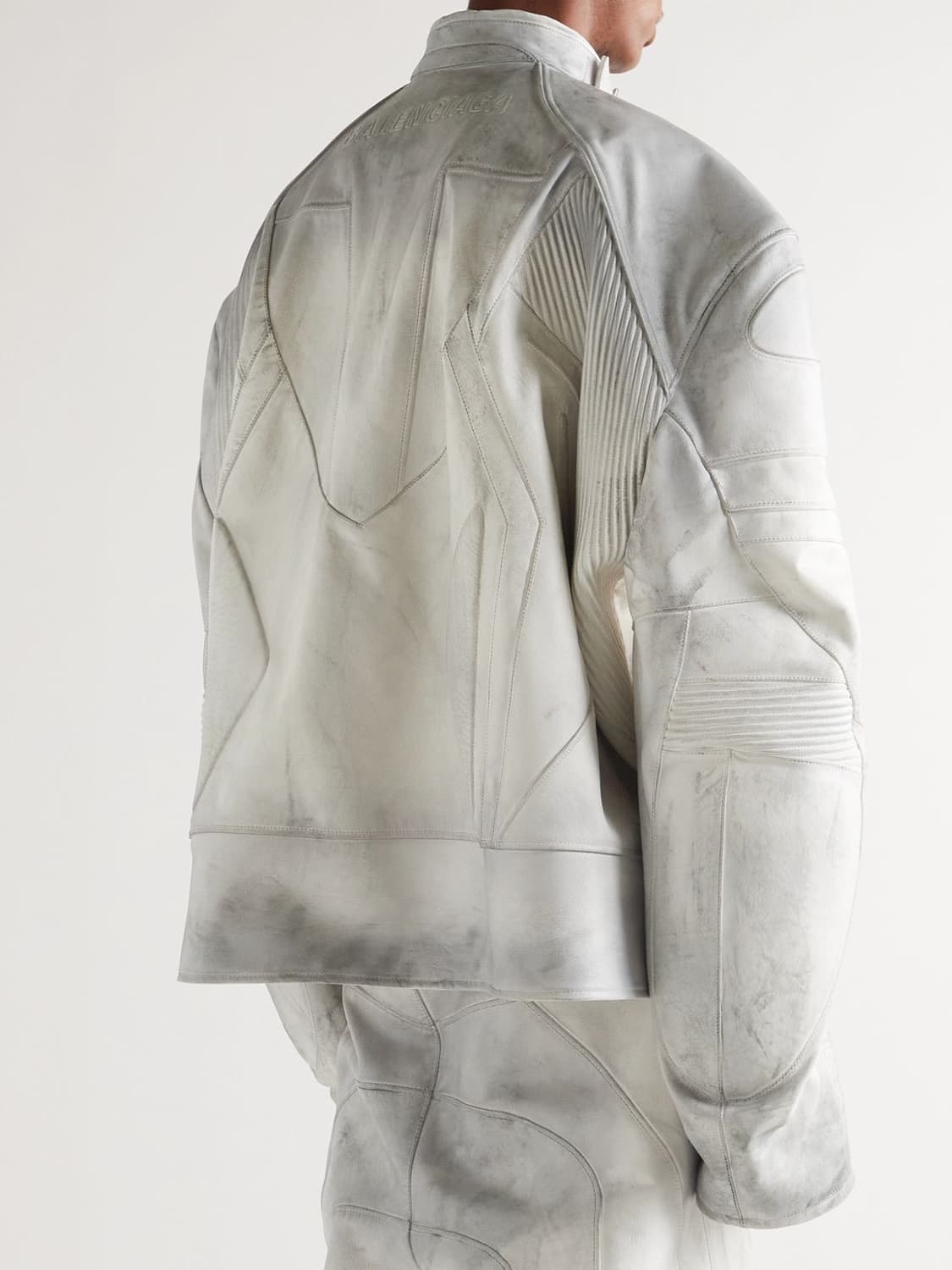 발렌시아가 23ss 머드쇼 디스트레스드 레더 바이커 자켓 1 상품이미지3