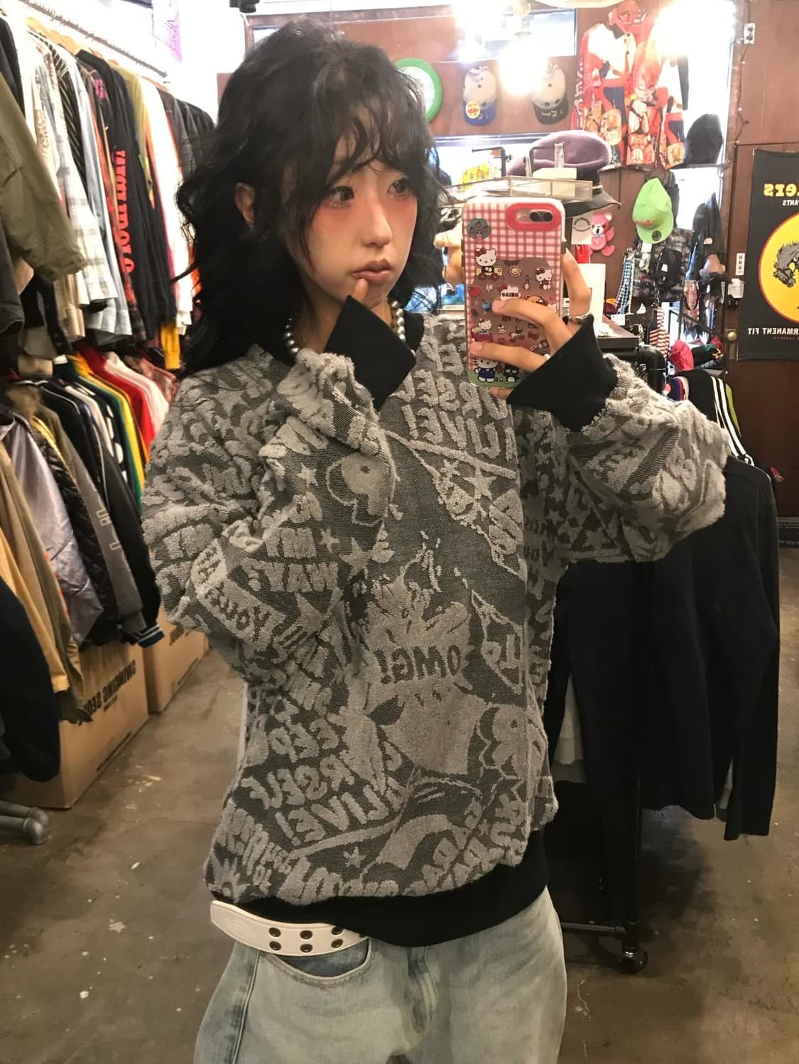 Hysteric Glamour Jacquard Logo Knit 상품이미지5