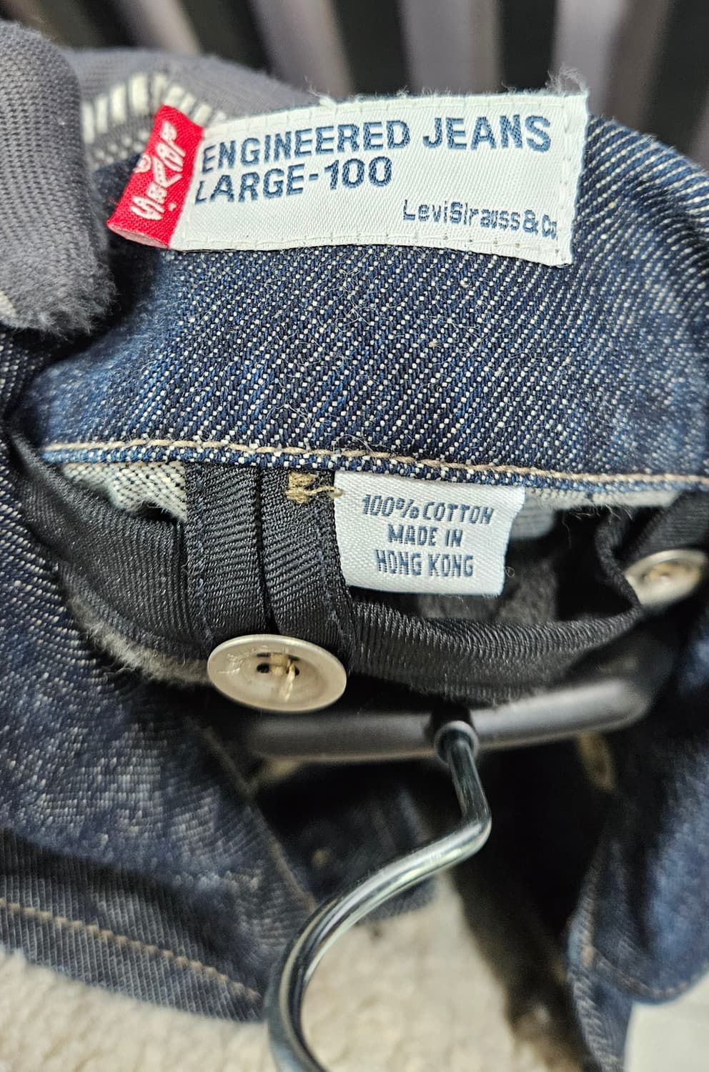 리바이스 엔지니어드 진스 솽마 진청 내피 데님 코트 L 상품이미지5
