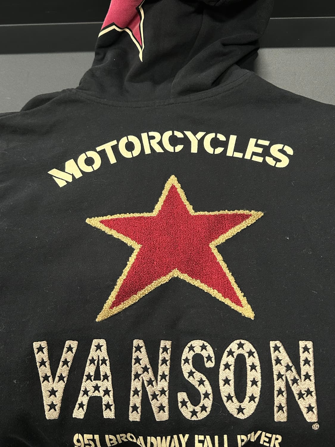 벤슨 레더 스타 패치 후드 집업 상품이미지5