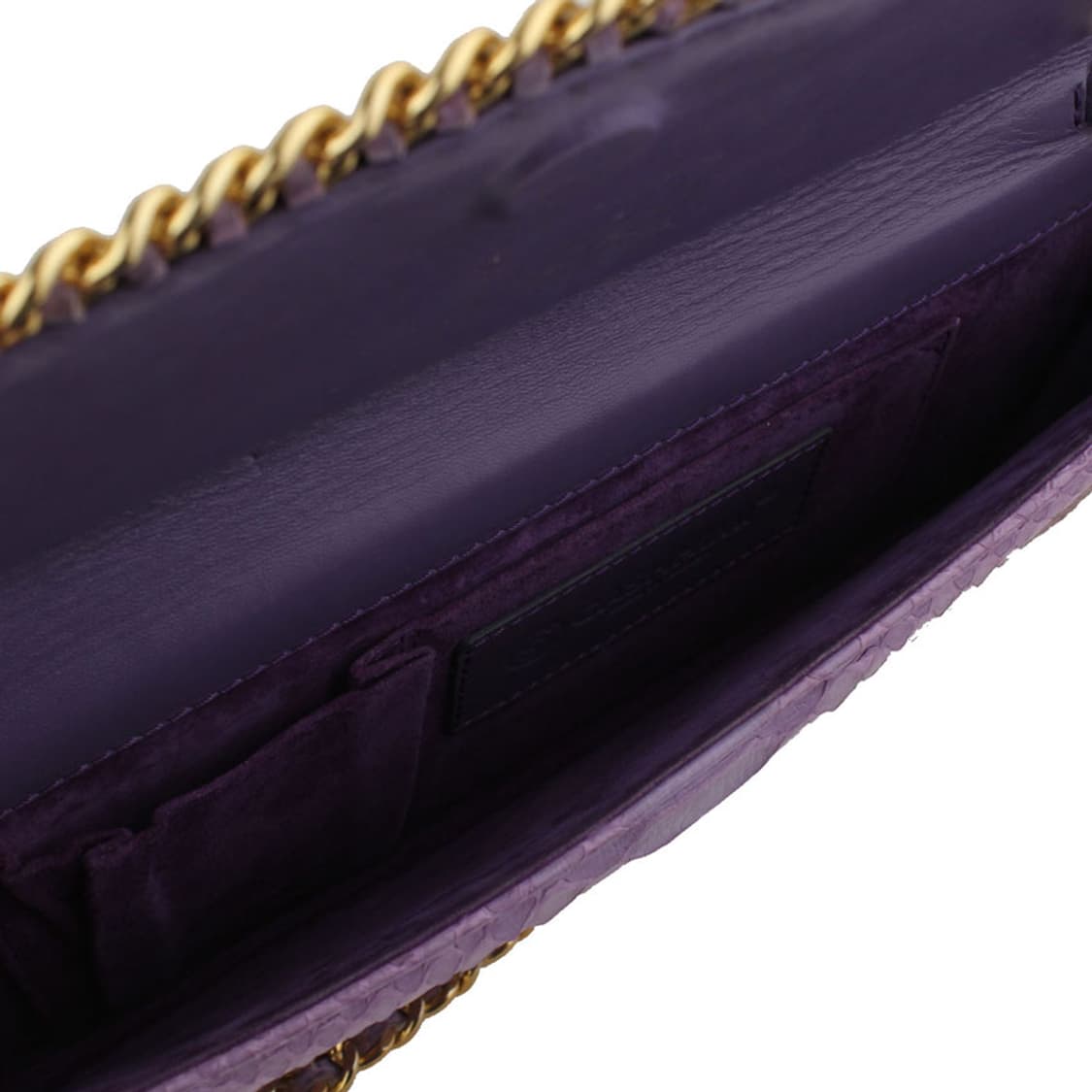 CASHHIMI 아나콘다 바이올렛 금장 플랩 클러치겸 숄더백 상품이미지6