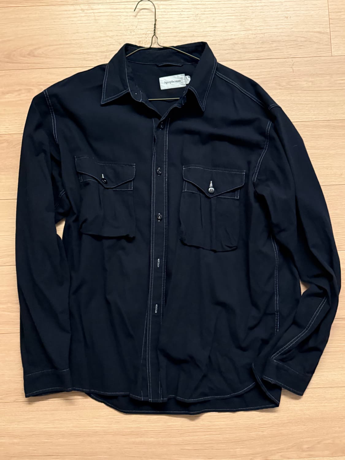 아포페니안 럼버잭 다크네이비 색상 셔츠 L 상품이미지1