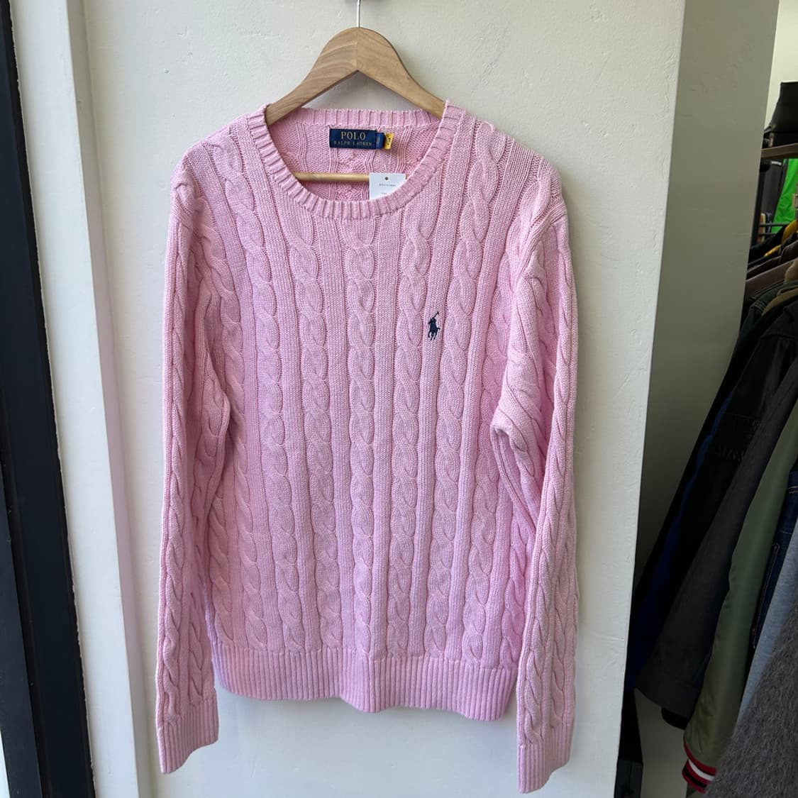 16081 - 폴로 랄프로렌 핑크 케이블 니트 상품이미지2