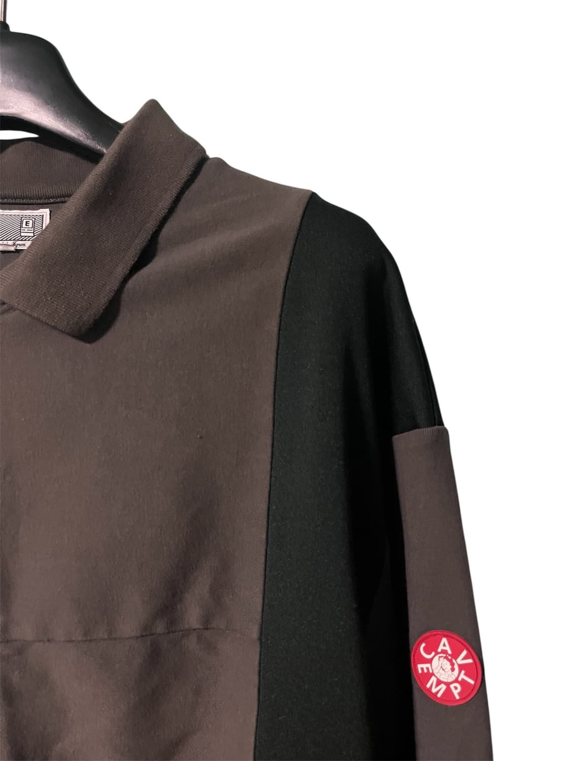 [XL] 카브엠트 패널 집업 가디건 블랙 차콜 상품이미지2