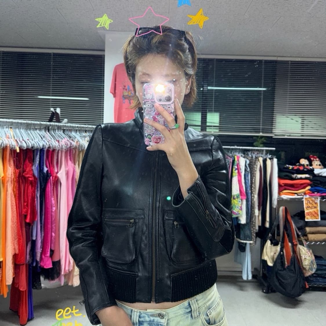 Sheepskin leather jacket 상품이미지1
