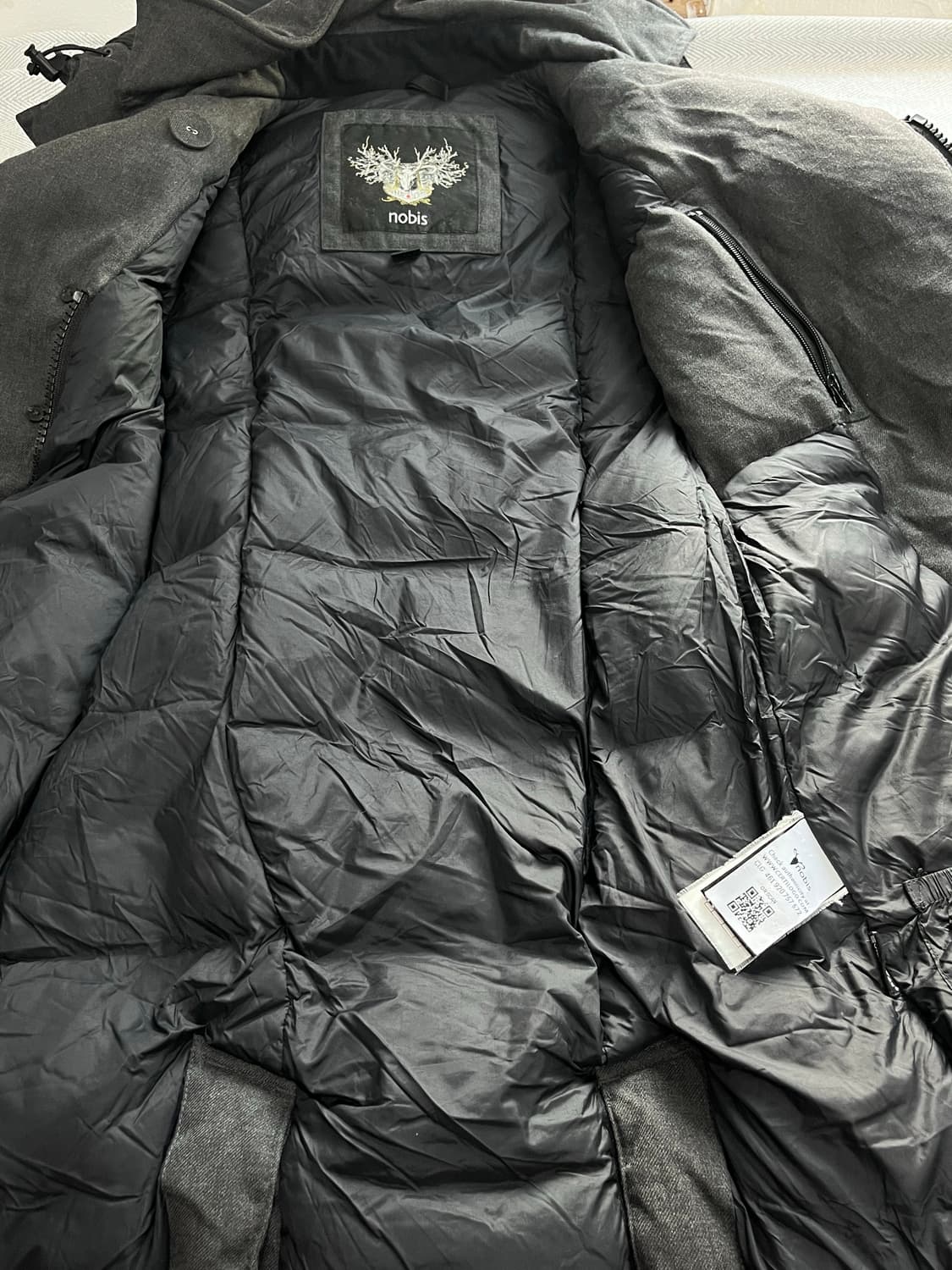 노비스 튤라 스틸그레이 다운 벨티드 패딩 xs 상품이미지9