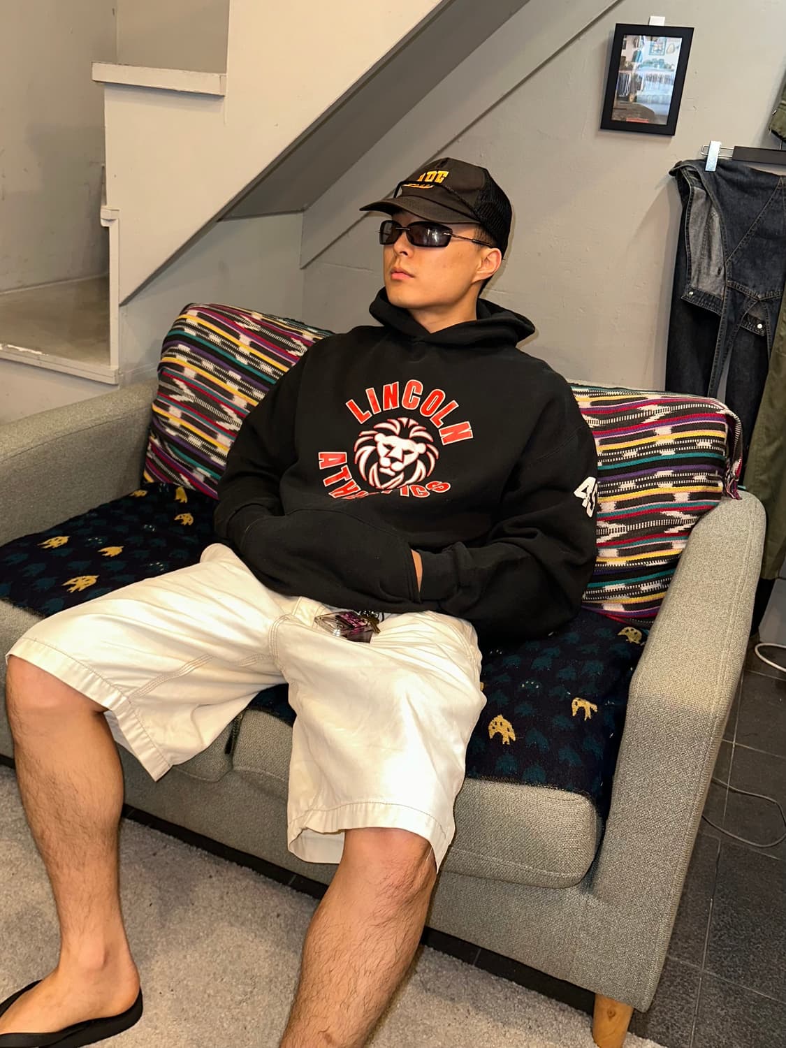 90‘s Russell Athletic Lincoln hoodsweat 상품이미지1