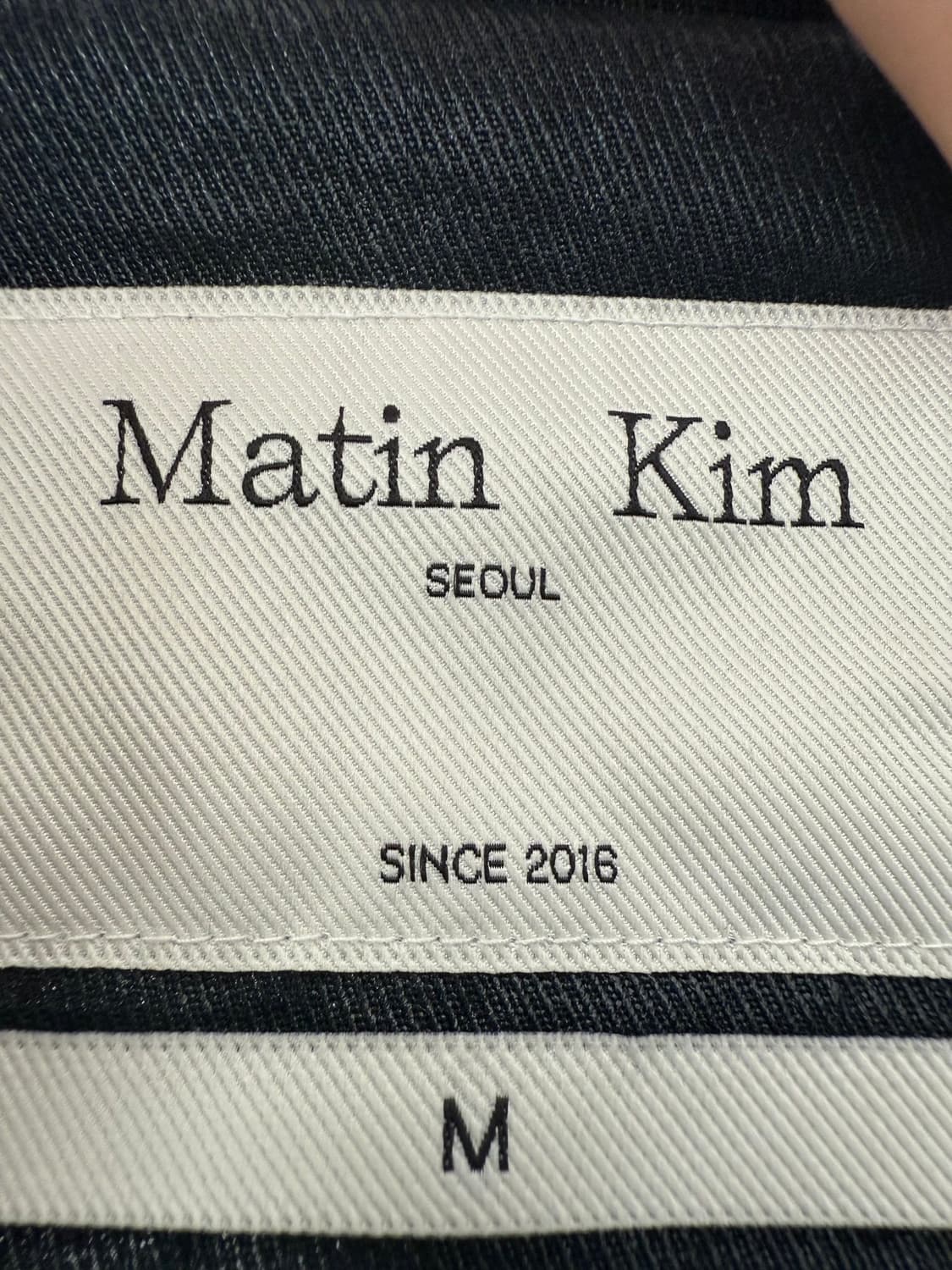 마뗑킴 네이비 블루종 자켓 M 상품이미지8