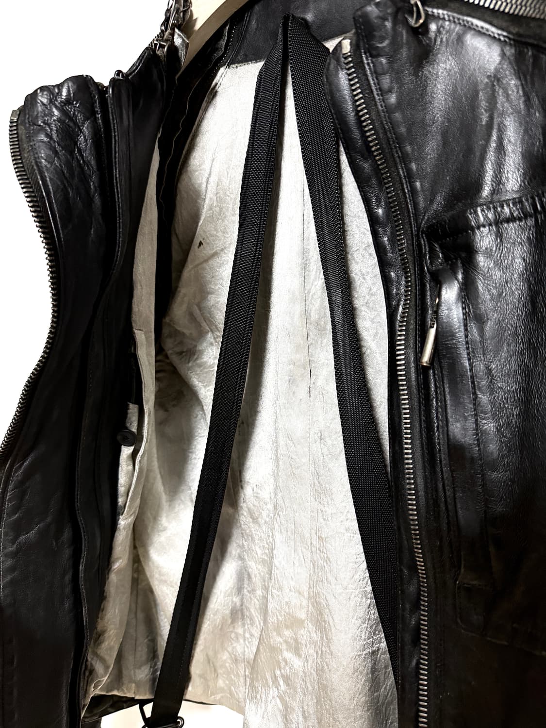 시스테레 10Fw 버팔로 6-Zip (riri) 레더 라이더 자켓 상품이미지5