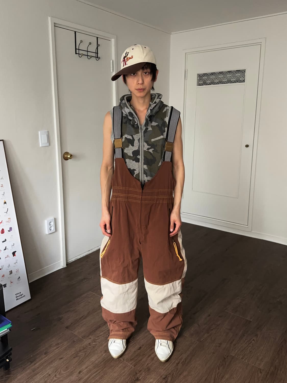 T.K. Ski 컬러블록 유틸리티 오버롤 상품이미지3