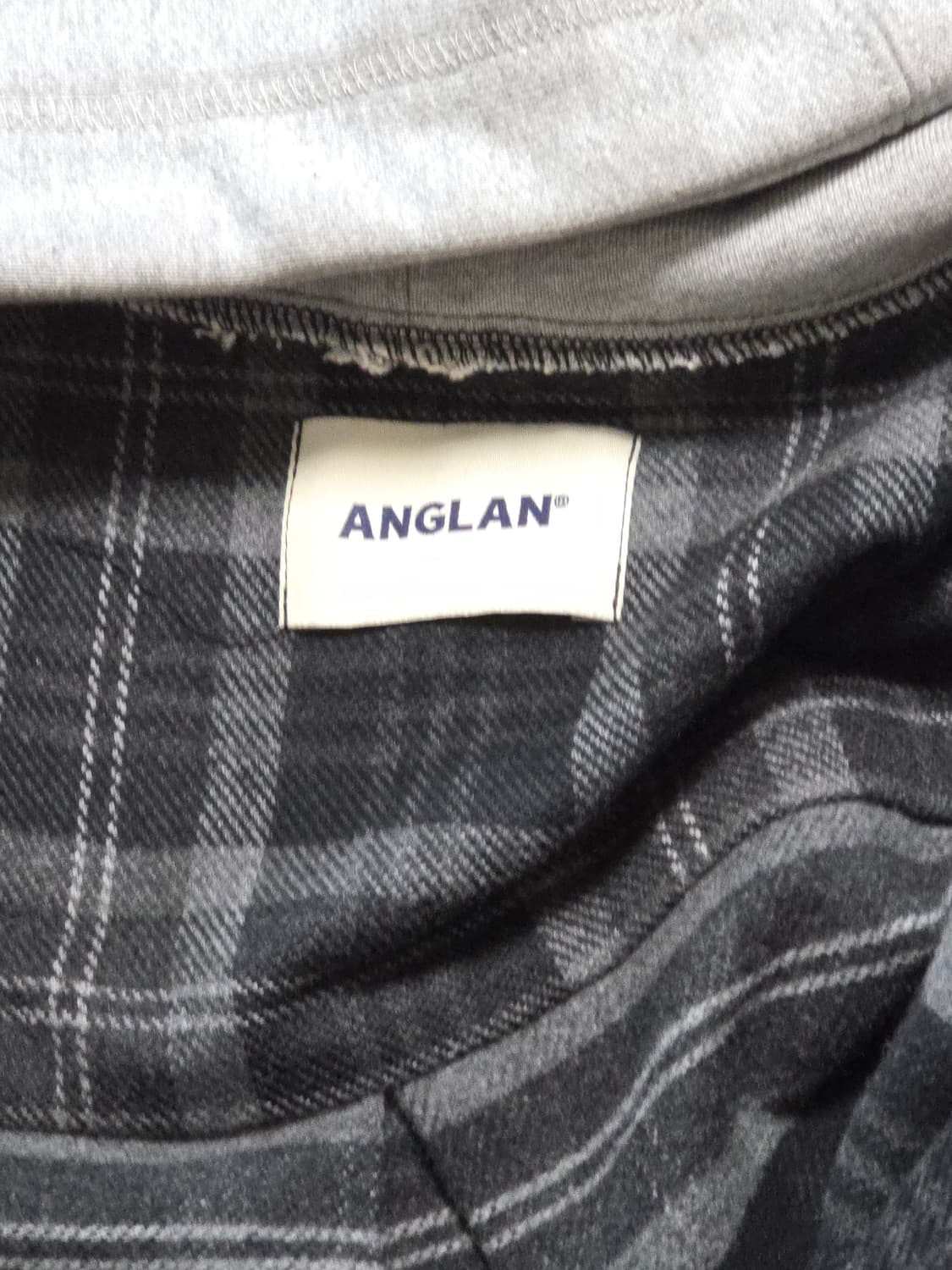 앵글런 후드 체크셔츠 상품이미지3