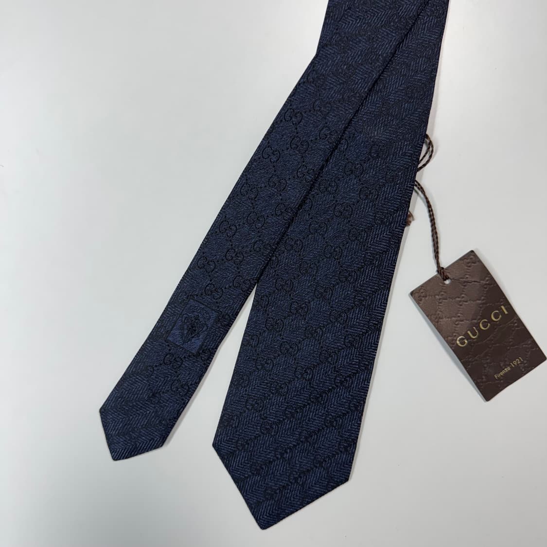 택달린 미사용품 구찌(GUCCI) 모노그램 명품 정품 넥타이 상품이미지2