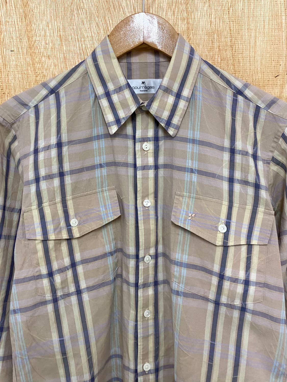 COURREGES check shirts 쿠레쥬 셔츠 상품이미지4