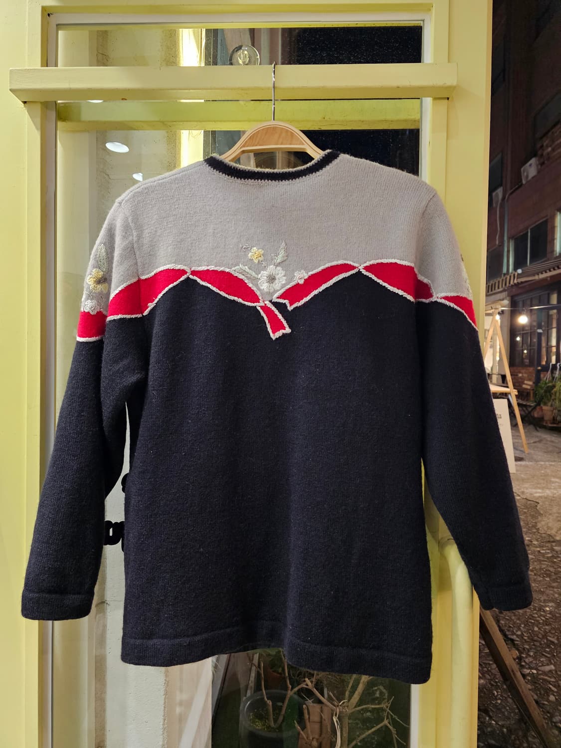 Verdi 유럽 리본 자수 울 가디건 상품이미지10