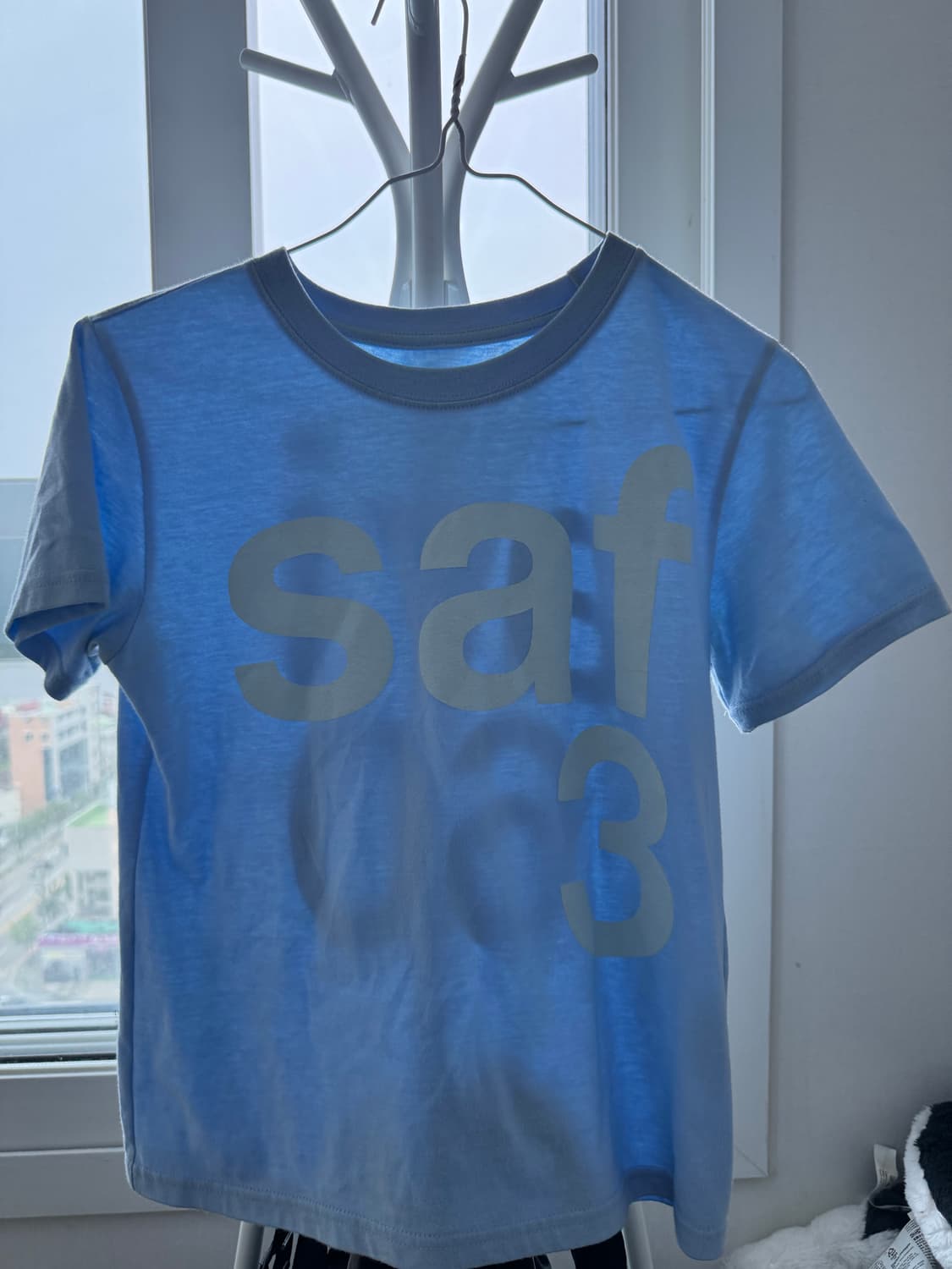 Safarispot 베이직 1/2 티셔츠 하늘색 상품이미지1