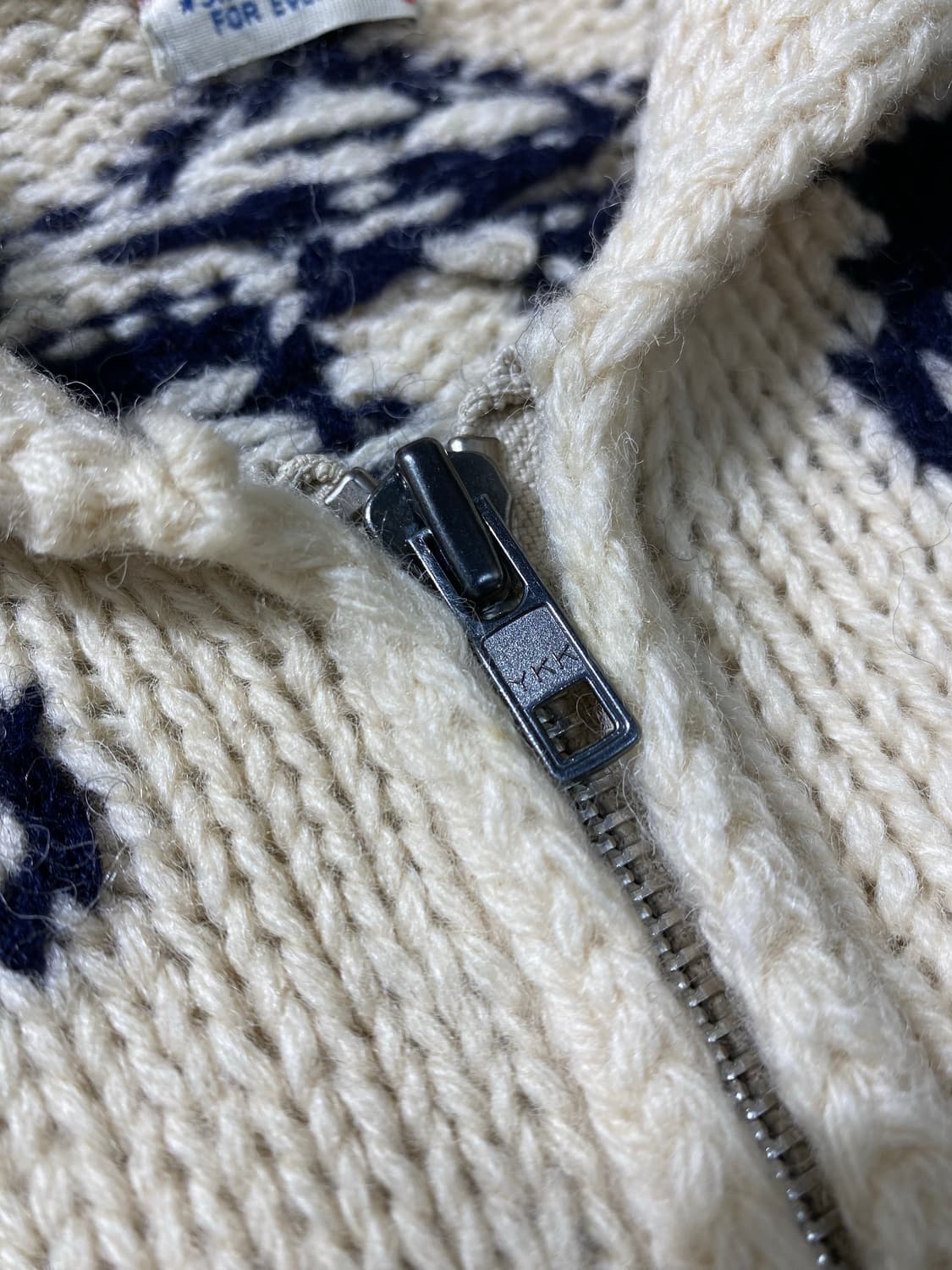 [2] 45rpm 재패니즈 빈티지 코위찬 니트집업 상품이미지5