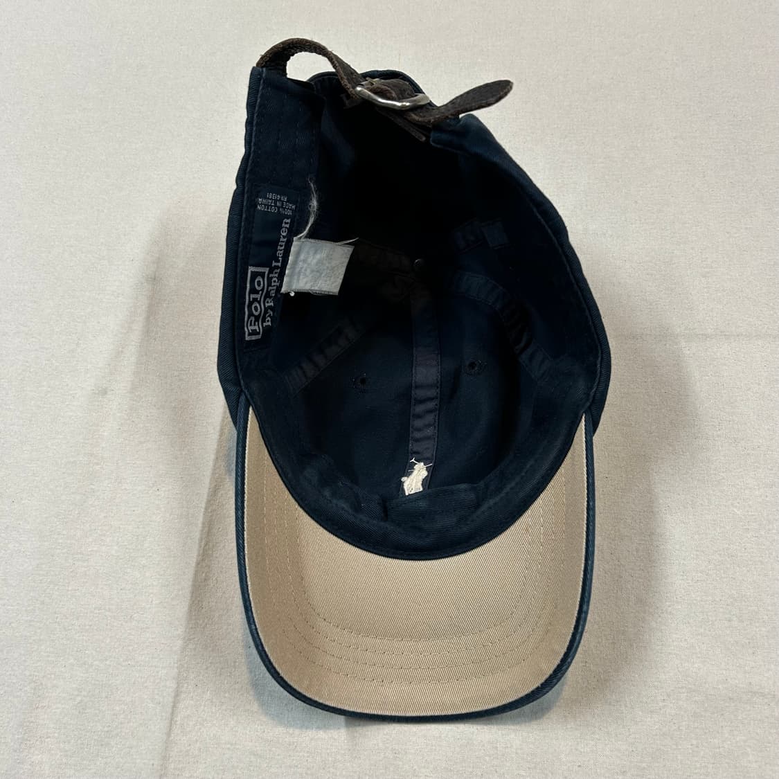 폴로 랄프로렌 네이비 볼캡 모자 가죽스트랩 정품 상품이미지6