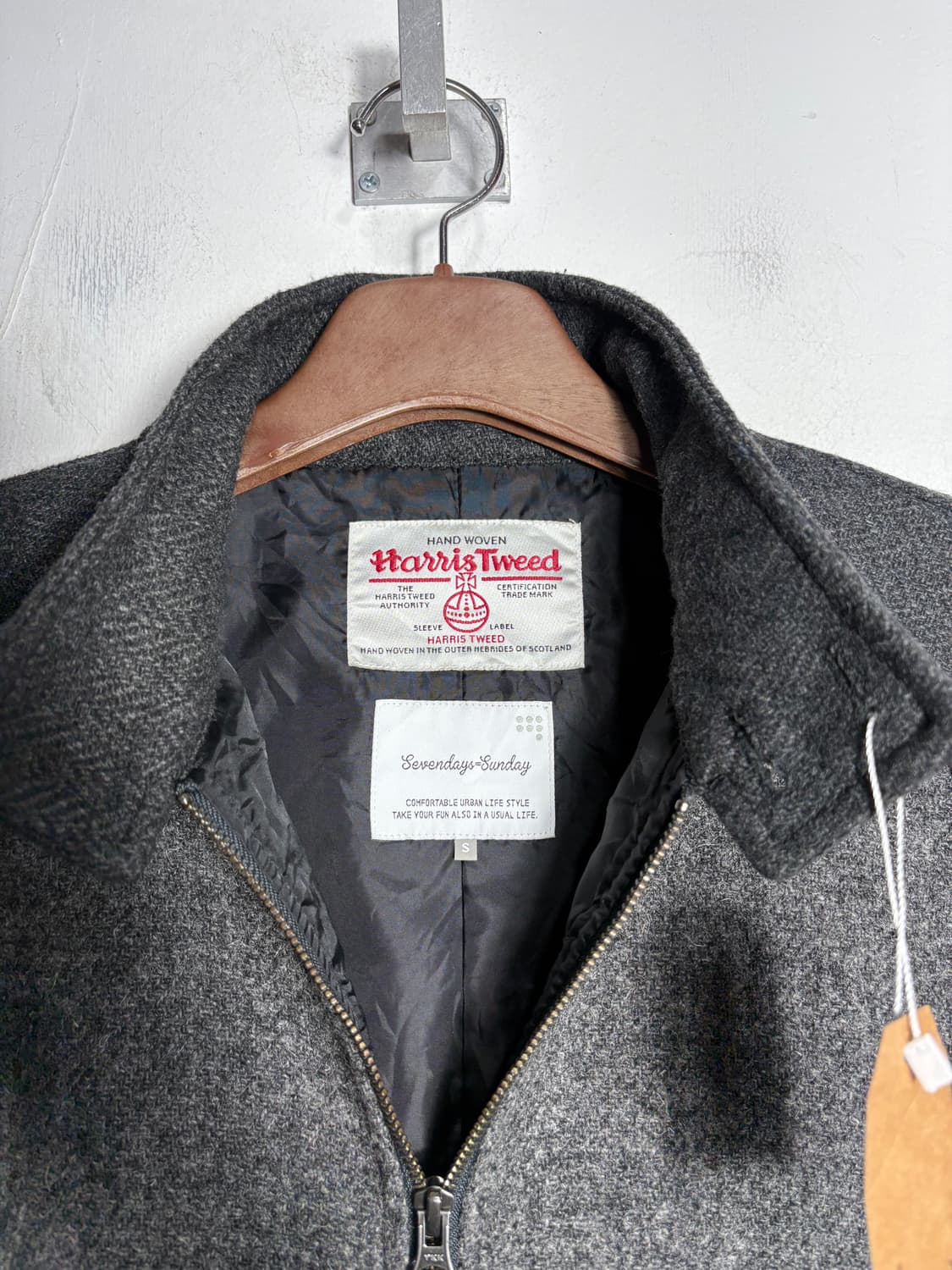 헤리스 트위드 울 블루종 상품이미지4