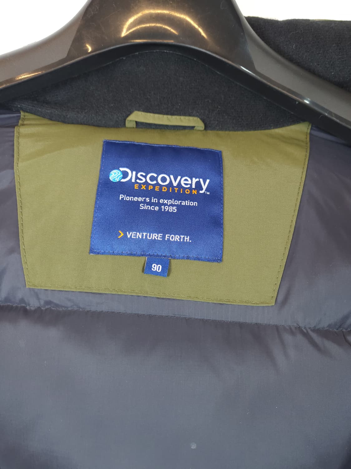 디스커버리 매장정품 다운패딩 카키 90 S 새제품급 상품이미지8