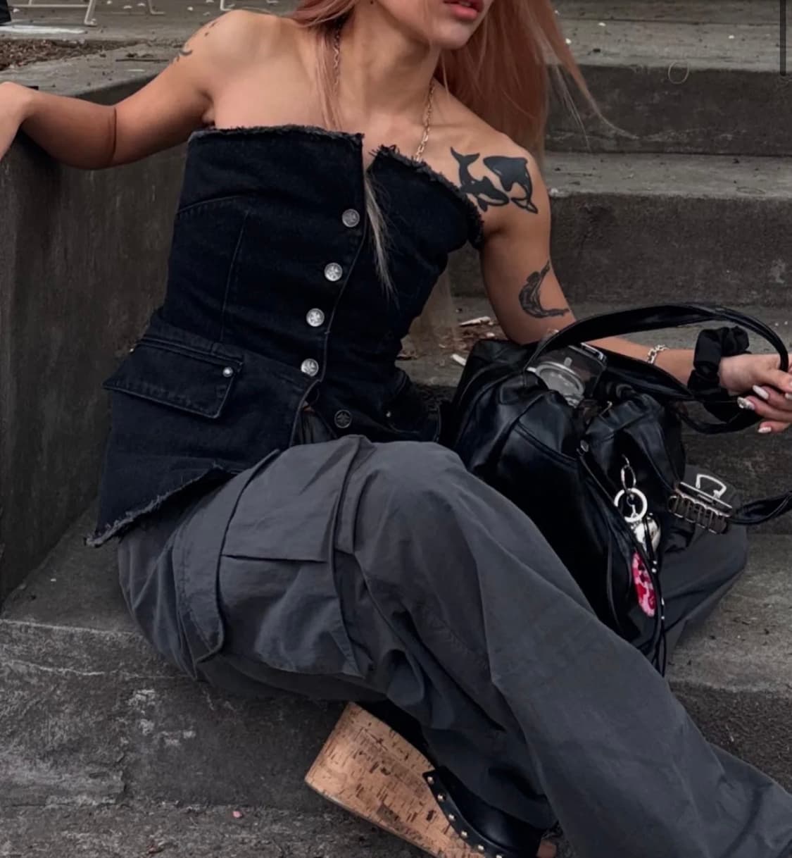 오퍼스0012 타이파 데님탑 typa denim top  상품이미지3