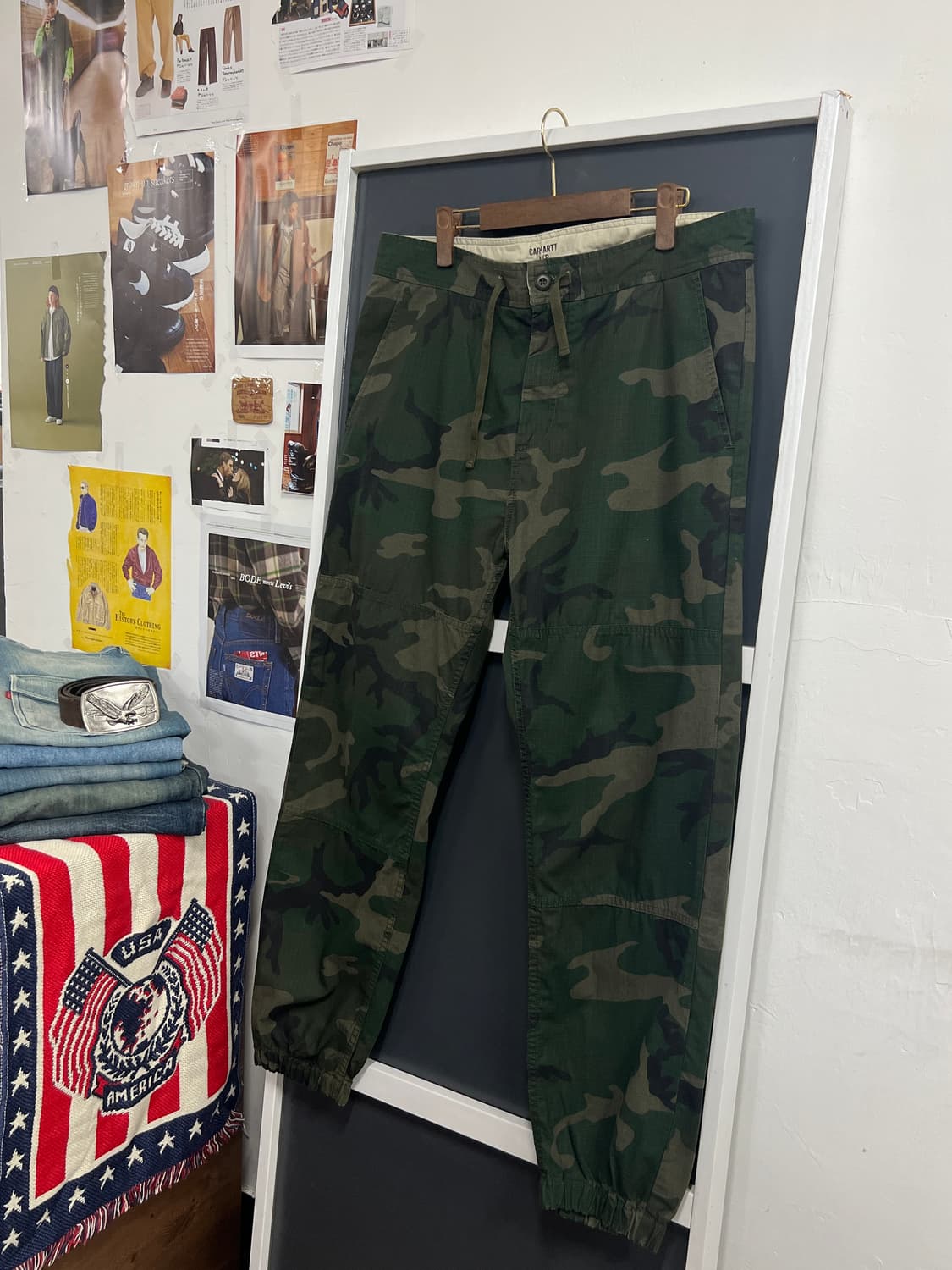 Carhartt wip 칼하트 마샬 카모 플라쥬 조거 팬츠 상품이미지9