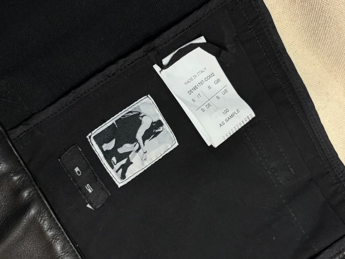 Rick Owens 릭오웬스 아카이브 레더 & 데님 사선 자켓 상품이미지5