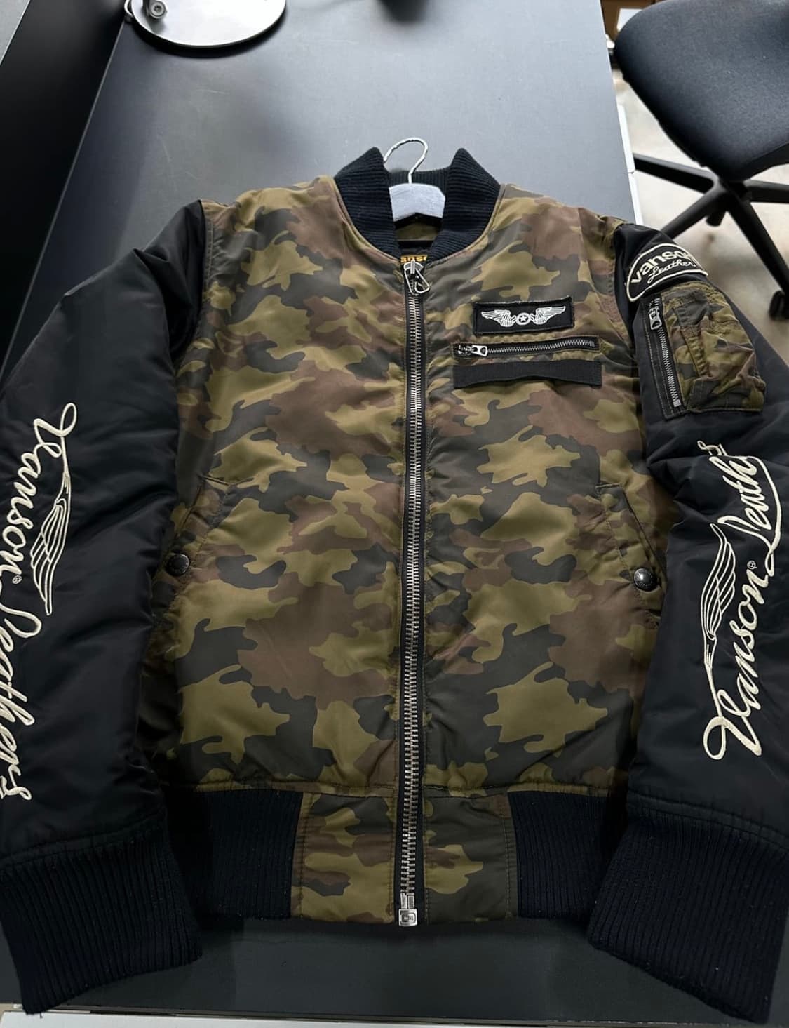 벤슨 카모 풀자수로고 포켓 ma-1 자케ㅛ 상품이미지2