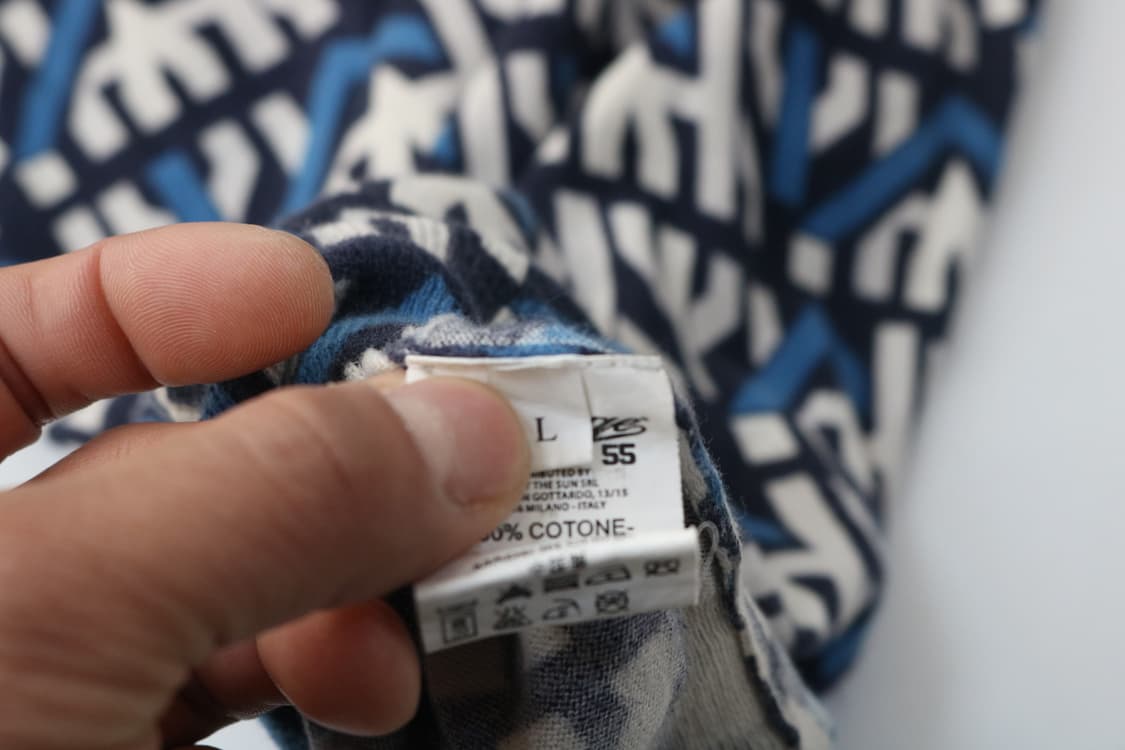 Vintage 55 빈티지 55 기하학 패턴 코튼 니트 스웨터 (L) 상품이미지10