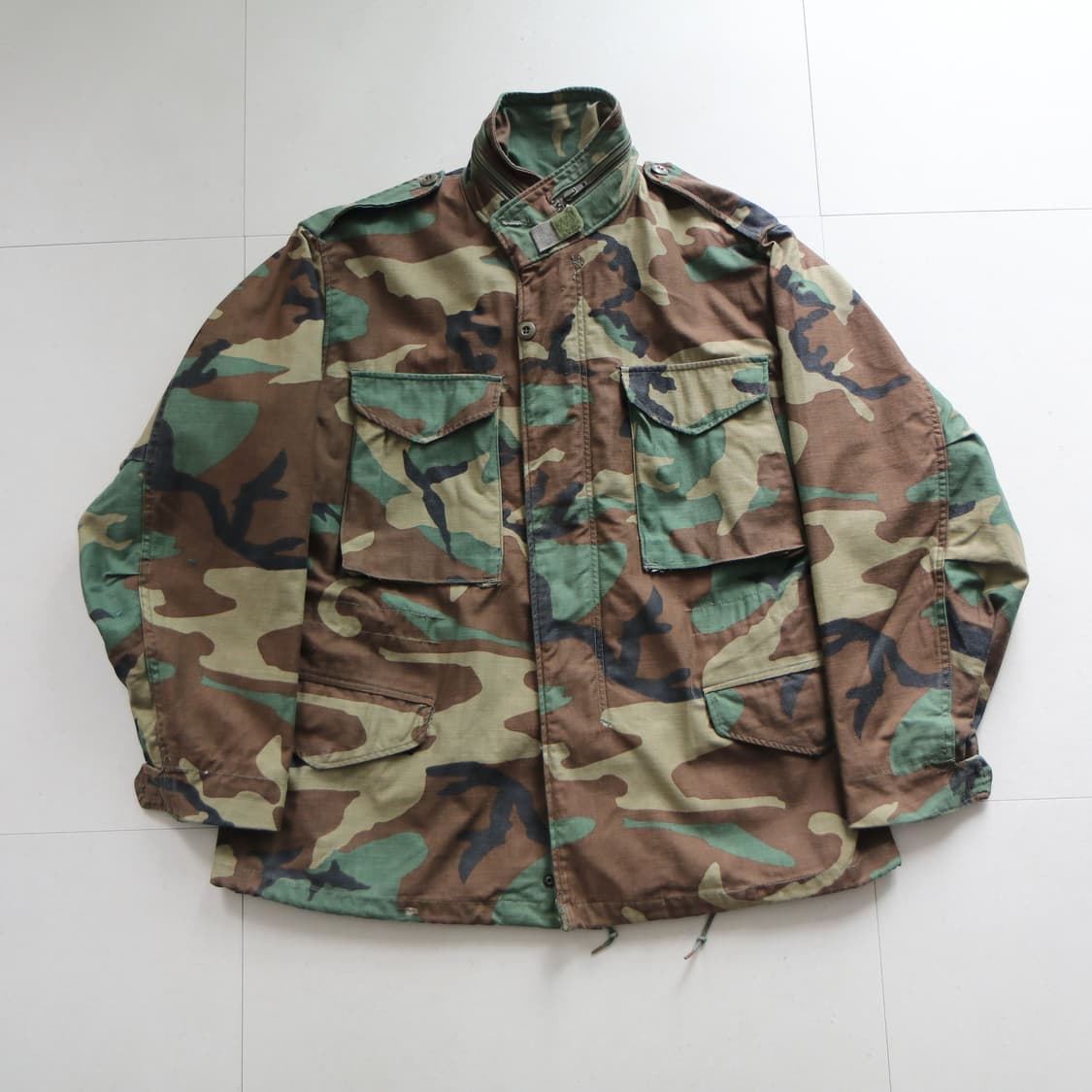 80s 미군 오리지널 우드랜드 M65 필드자켓 (M-S) 상품이미지1