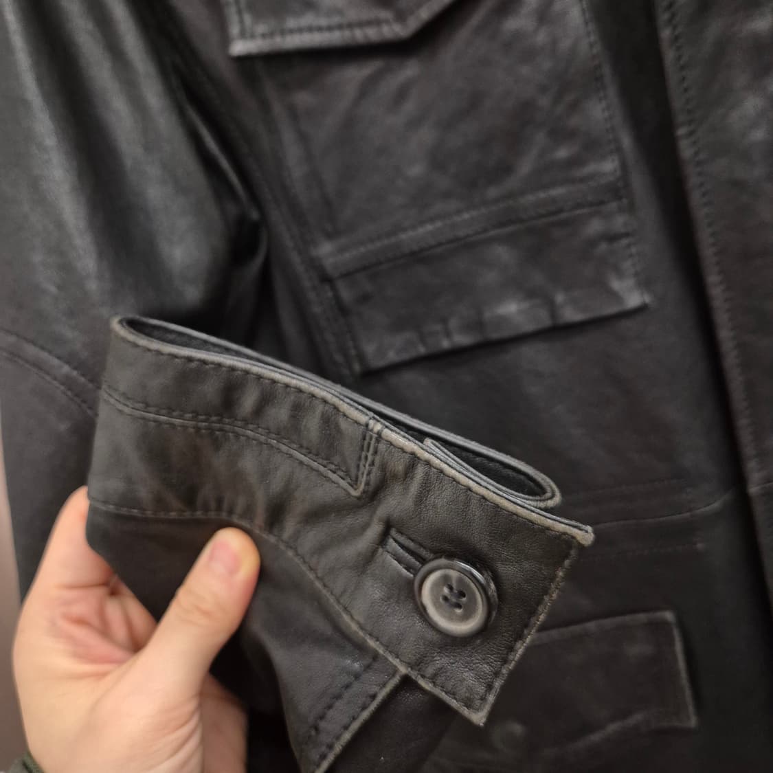 자이크 양가죽 자켓 100 상품이미지5