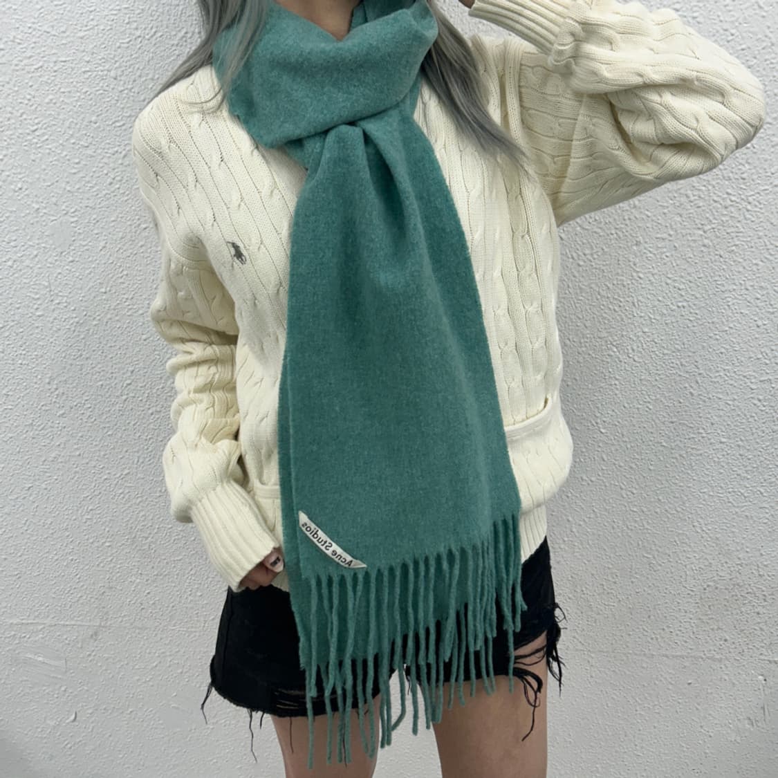 아크네스튜디오 민트 앙고라 머플러 상품이미지1