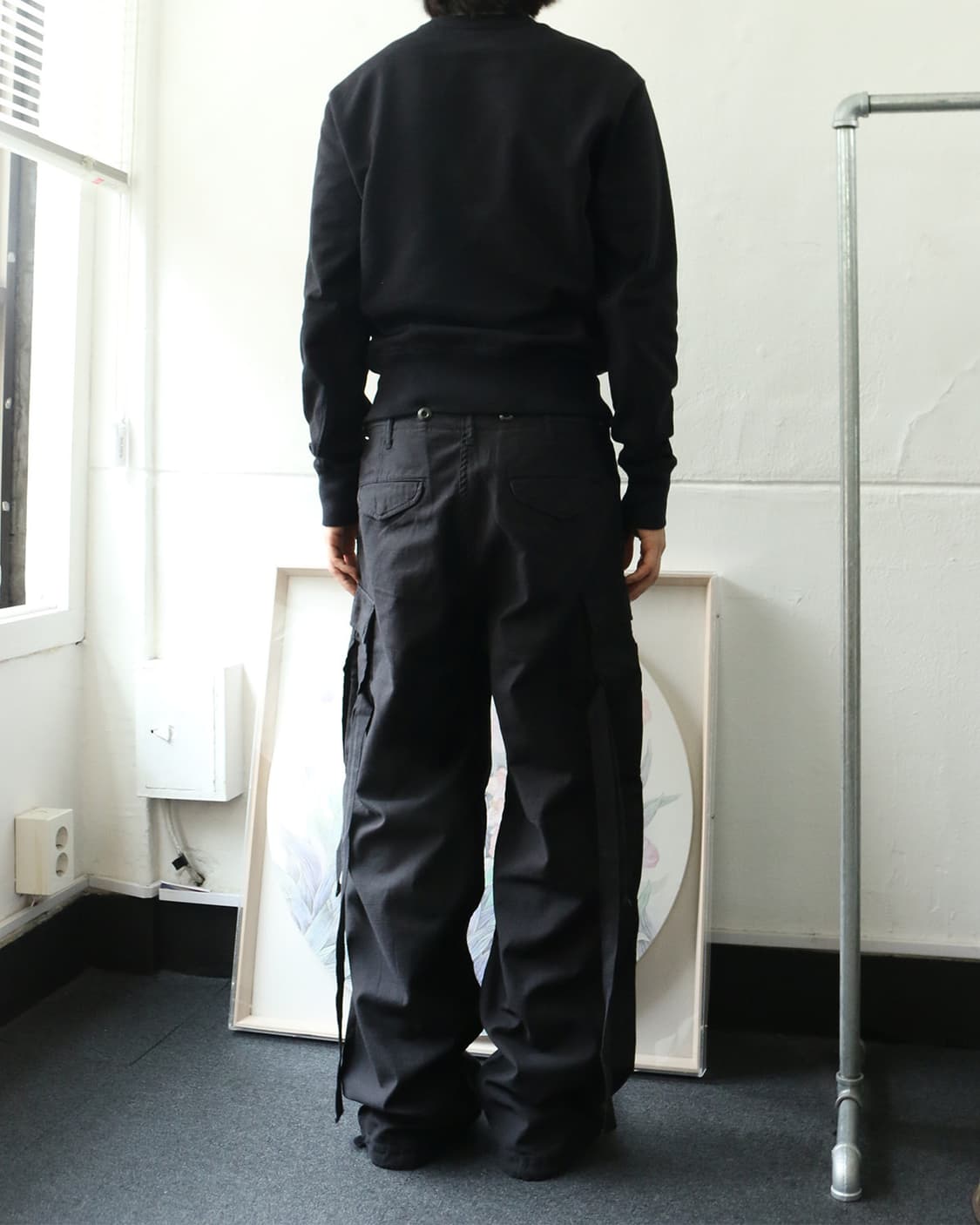 어태치먼트 블랙 카고 팬츠 상품이미지3