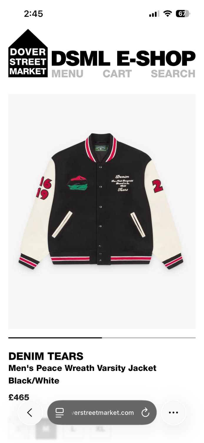 [M]데님티어스 바시티 자켓 상품이미지2