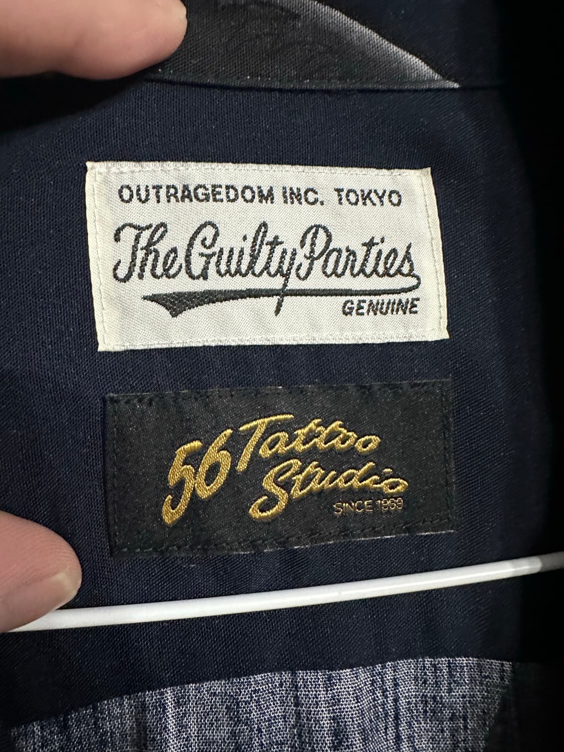 와코마리아x56tattoo 하와이안 네이비 L 상품이미지3