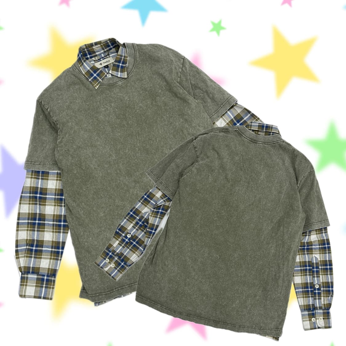 ⭐️시티보이 반팔 셔츠 레이어드 코디세트⭐️ 아메카지 보헤미안 펑크 상품이미지1