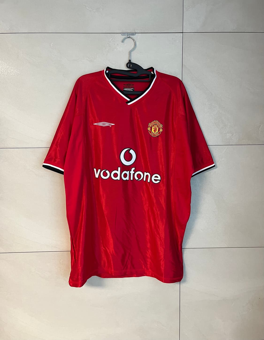 [XL]00-02 엄브로X맨체스터 유나이티드 홈 유니폼 보다폰 상품이미지1