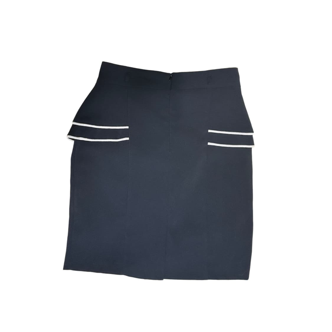 빈티지 블랙 화이트 라인 스커트 상품이미지3