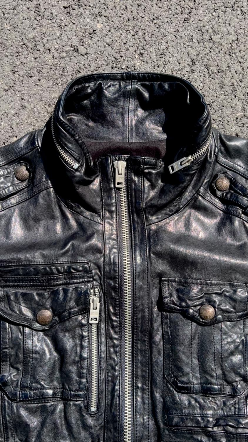 [Vintage]  Buckaroo 프리미엄 레더 m65 자켓 L 상품이미지3