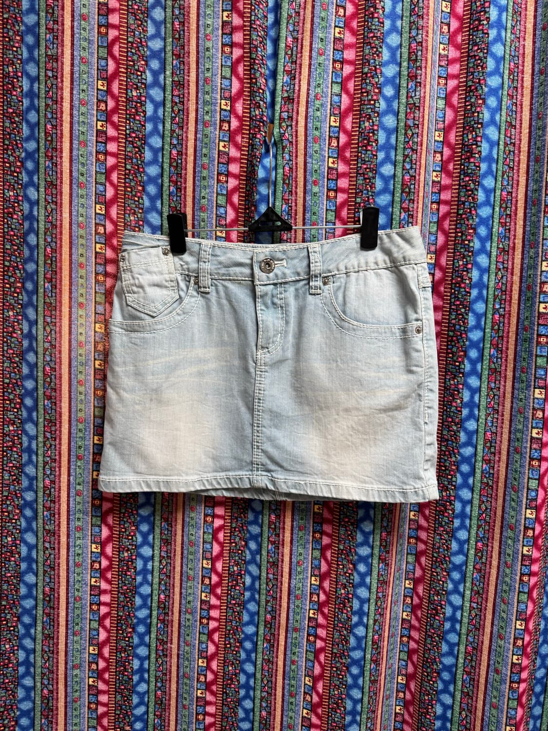 [빈티지]XIX JEANS 로우라이즈 데님 스커트 아이스블루 상품이미지2