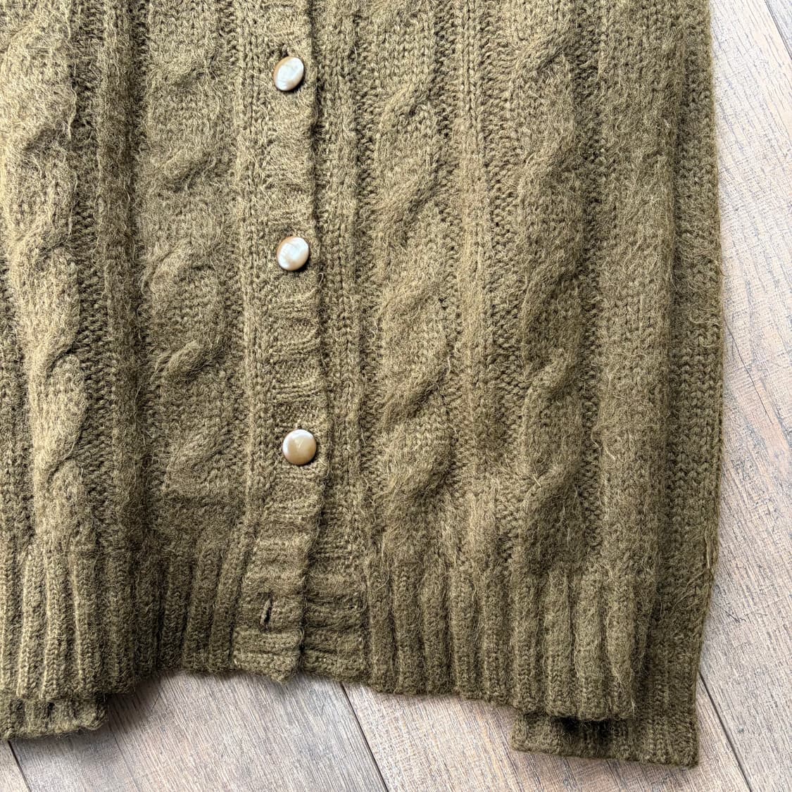 80's Hairy Twist Crochet Cardigan 상품이미지3